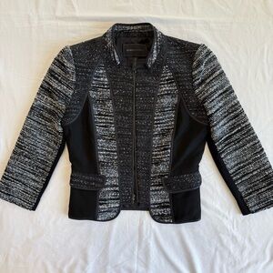 BCBGMAXAZRIA Moto Tweed Jacket – Size‎ XS
